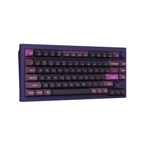Wireless Mechanical Keyboard Keychron Q1 MAX Gateron Jupiter Red Switch - Purple