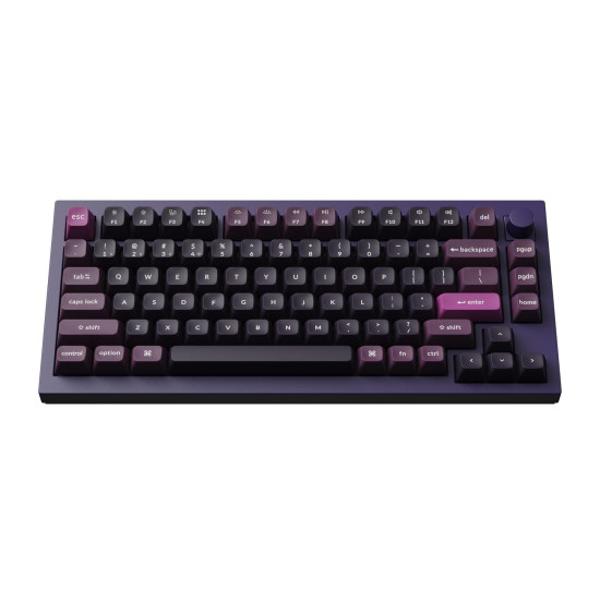 Wireless Mechanical Keyboard Keychron Q1 MAX Gateron Jupiter Brown Switch - Purple