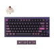 Wireless Mechanical Keyboard Keychron Q1 MAX Gateron Jupiter Brown Switch - Purple