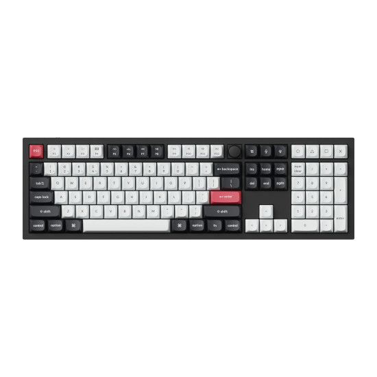Wireless Mechanical Keyboard Keychron Q6 HE QMK Gateron Double-Rail Magnetic Switch - Carbon Black