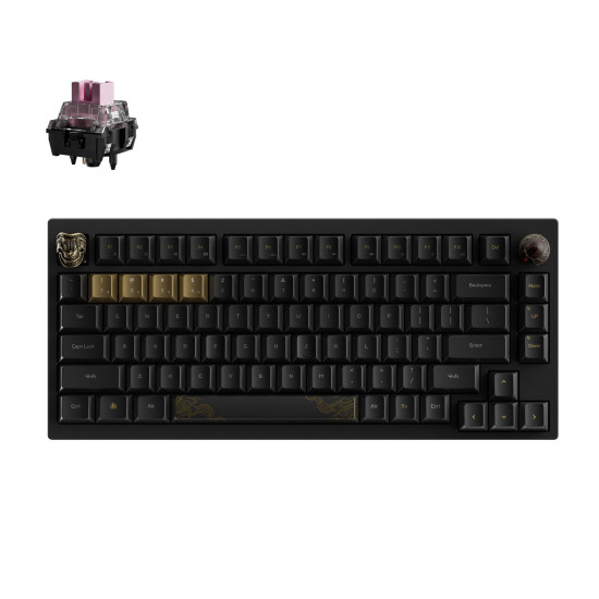 Wireless Mechanical Keyboard Keychron Black Myth Wukong - TTC Golden Pink Switch