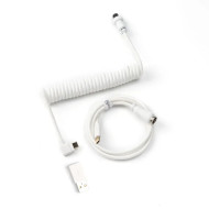 Cable Keychron Coiled Aviator Cable Angled USB-C - White