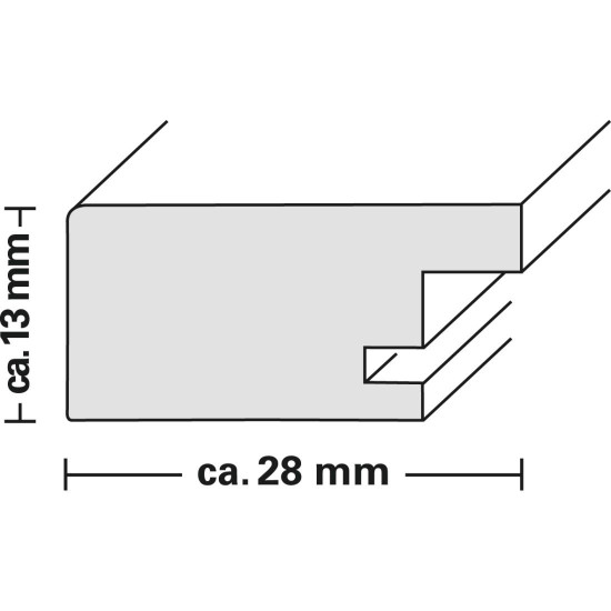 Hama “Albero” Wooden Frame, taupe, 20 x 30 cm