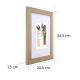 Hama “Albero” Wooden Frame, taupe, 20 x 30 cm