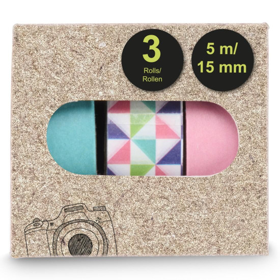 Hama Masking Tapes II, 1.5x500 cm, Various Motifs in Sets of 3