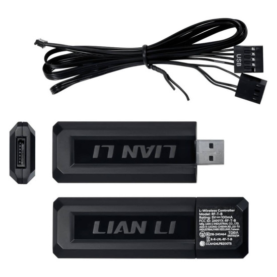 3Pack Fans Lian Li UNI FAN SL-INF Wireless ARGB PWM- 120 mm Black + Controller
