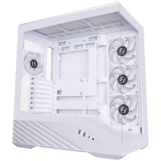 Case Lian Li Vector V100 ARGB Mid-Tower, Tempered Glass - White