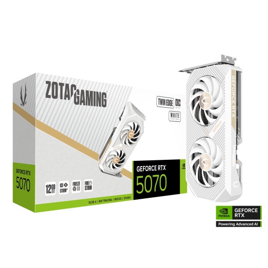 Graphic card ZOTAC GAMING RTX 5070 Twin Edge OC White Edition 12GB GDDR7