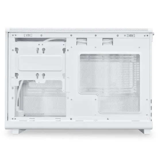 Case Lian Li DAN A3-mATX Wood Edition White, Tempered Glass, Micro Tower