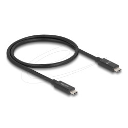 Delock Cable E-Marker USB-C, 80 Gbps, 16K 60 Hz, PD 3.1 240 W, 0.5 m, black
