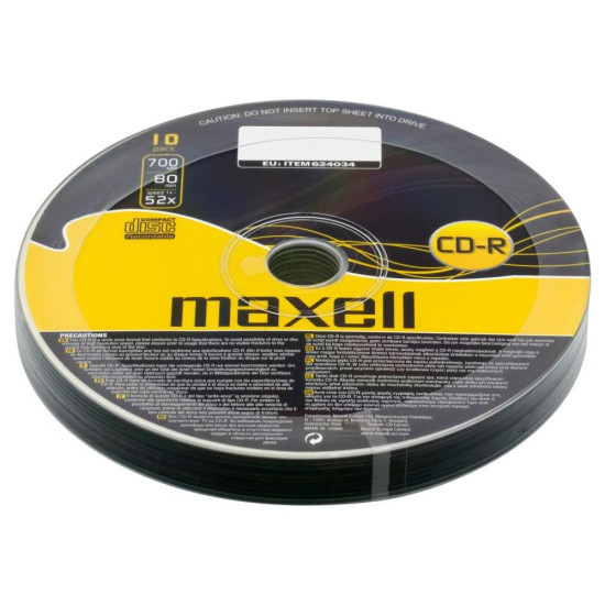 CD-R80 MAXELL, 700MB, 52x, 10 pk