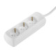 Hama 3-Way Multiple Socket Outlet, with Shutter - Incr. Touch Protect., 1.4 m, white