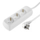 Hama 3-Way Multiple Socket Outlet, with Shutter - Incr. Touch Protect., 1.4 m, white