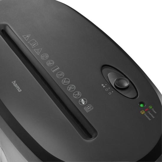 Hama “Safe X120” Document Shredder, Shredder with Security Level P4 T4 E3
