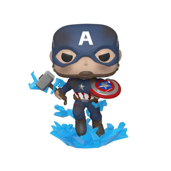 Funko Pop! Marvel: Avengers Endgame - Captain America With Broken Shield & Mjolnir #573