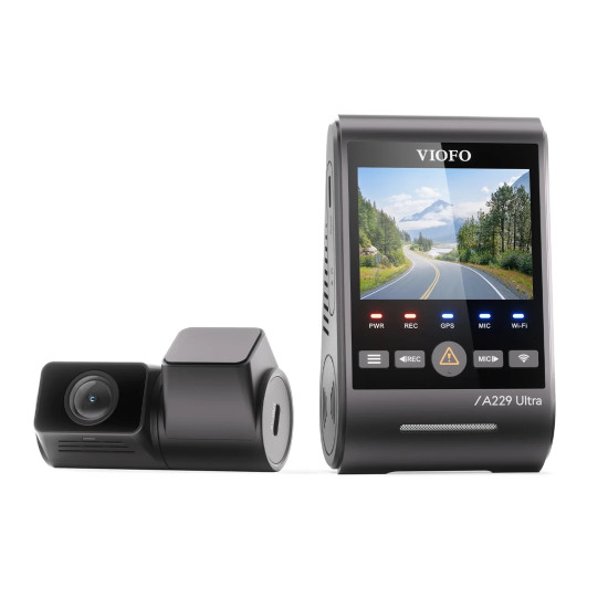 VIOFO Видеорегистратор Dash Cam A229 Ultra 2 Channel - 4K, HDR, Dual Sony STARVIS 2 8MP, GPS, Bluetooth