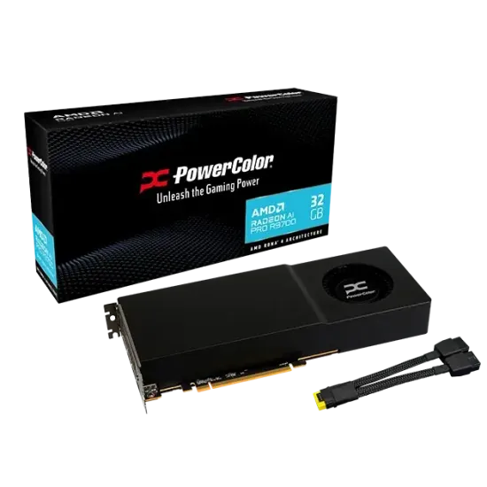 Graphic card PowerColor Radeon AI PRO R9700 32GB GDDR6