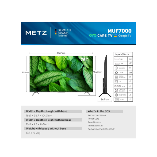 METZ Телевизор 75