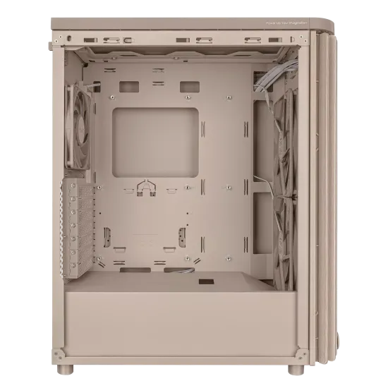 Кутия ASUS ProArt PA401 Wood Edition Beige - Mesh Panel