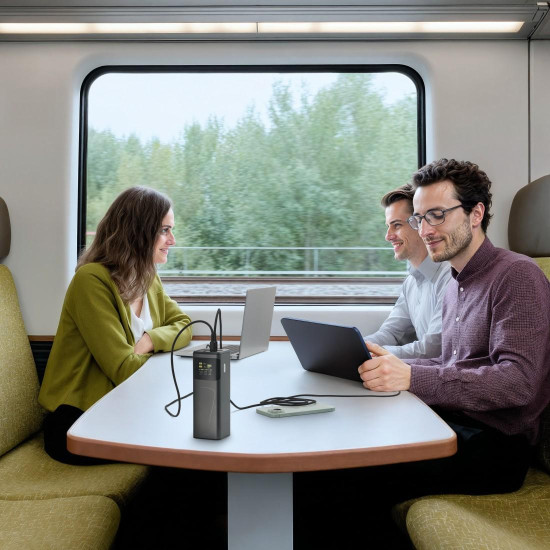 Hama “High Power” Power Pack, 200 W, 24000 mAh, 2x USB-C, USB-A, Quick Charging