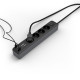 Hama Power Strip, 4-Way, USB-C/A 65 W, PD, Switch, 1.4 m, black/grey