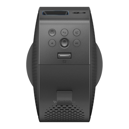 Портативен проектор BenQ GV50P BLACK, 550 lm, 1080p, Laser, REC 709, TR1.2, HDMI2.0, USB-C (USB DP/PD), Google TV, 16W (2.1CH) treVolo BT Spk, battery