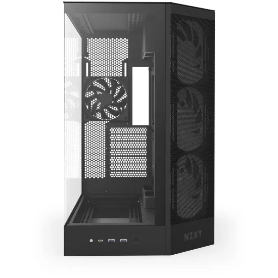 Кутия NZXT H9 Flow RGB Dual-Chamber - Black