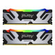 Memory Kingston Fury Renegade Silver RGB 96GB(2x48GB) DDR5 6000MHz CL32 - KF560C32RSAK2-96