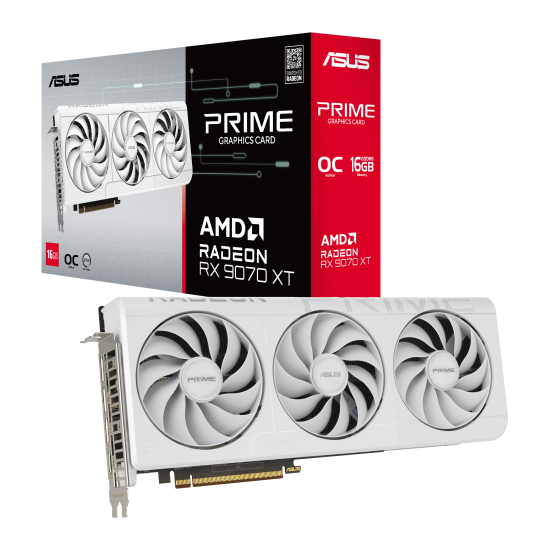 Graphic card ASUS PRIME RADEON RX 9070 XT White OC 16GB GDDR6