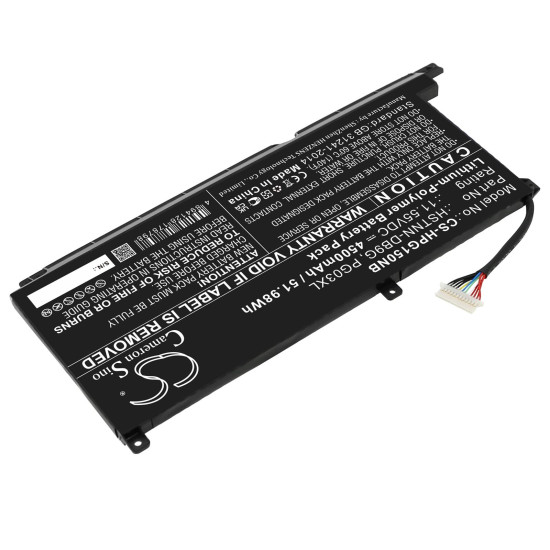 Laptop Battery for HP GAMING PAVILION 15-DK0009NG, Pavilion Gaming 16-A0006NM, HSTNN-DB9G PG03XL LipO 11.55V 4500mAh CAMERON SINO