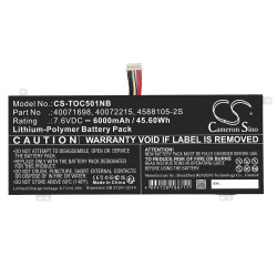 Laptop Battery for TOSHIBA Dynabook Satellite Pro C40-G-11G LiIPo 7,6V 6000mAh CAMERON SINO