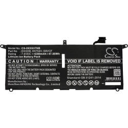 Батерия  за лаптоп DELL XPS 13 2018, XPS 13 9370, 0H754V, DXGH8 LiPo 7.6V  6300mAh CAMERON SINO