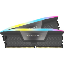 Memory Corsair Vengeance Gray RGB DDR5 64GB (2x32GB), 5600MHz, AMD EXPO & Intel XMP