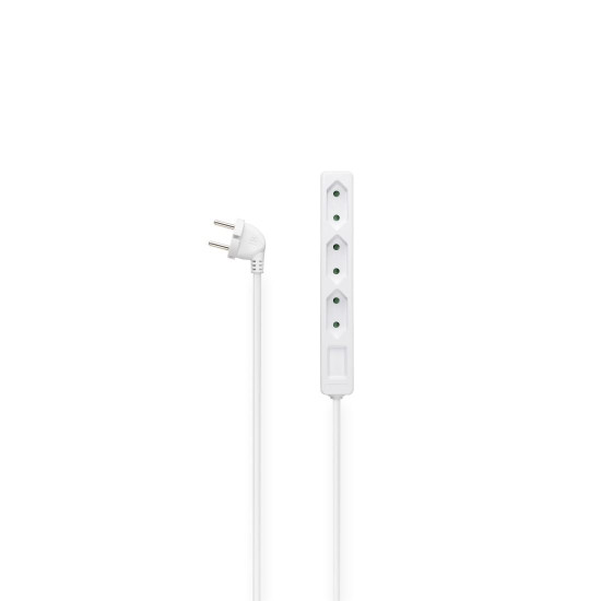 Hama Power Strip, 3-Way, 2.5 m, white