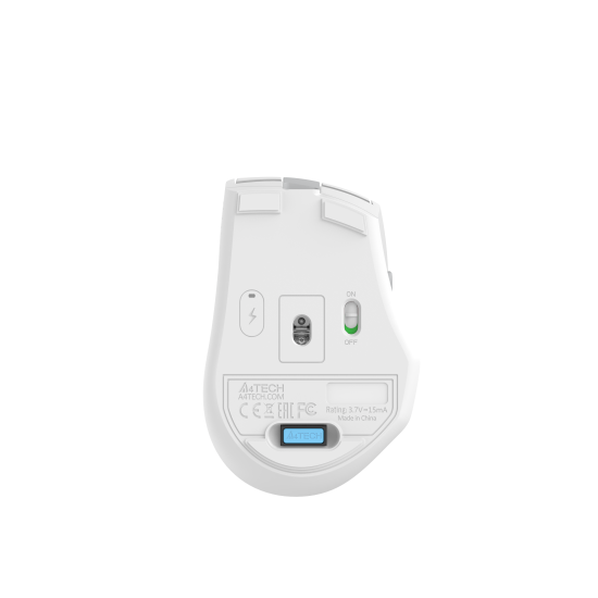 Wireless silent mouse A4tech FG35CS Plus White Fstyler, 2.4Ghz, white, USB-C