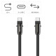 Hama USB-C Cable and Mobile Phone Strap, 2-in-1 Solution, 1.2 m, black