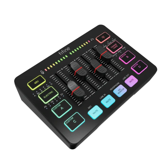 FIFINE SC3 RGB Audio Interface - Black