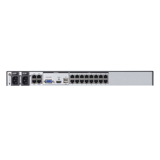 KVM over IP Switch ATEN KN2116VB-AX-G, KVM 16-Port, 1x Local, 2x Remote, Console: 2xUSB, HDMI, VGA