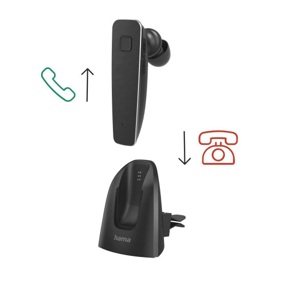 Hama Mono-Bluetooth® Headset “MyVoice2100”, Multipoint, Voice Control, black