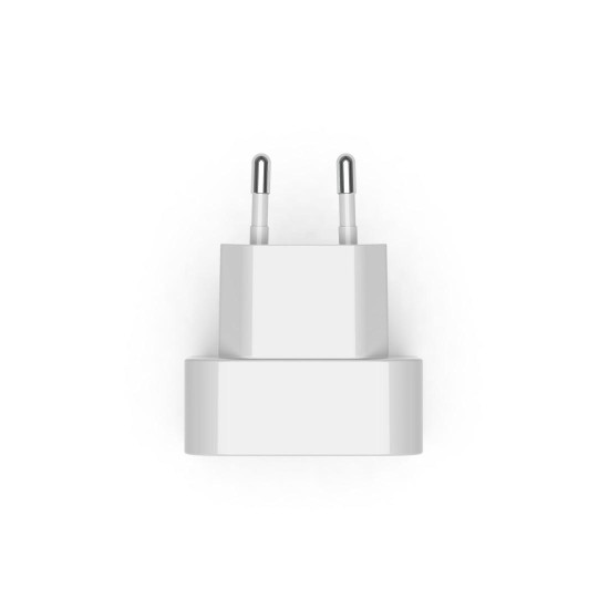 Hama Fast Charger, GaN, 2x USB-C, Folding Mini Charger, PD, 40 W, white