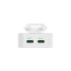 Hama Fast Charger, GaN, 2x USB-C, Folding Mini Charger, PD, 40 W, white