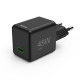 Hama Fast Charger, GaN, USB-C, Super-Mini Charger, PD, 45 W, black