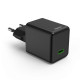 Hama Fast Charger, GaN, USB-C, Super-Mini Charger, PD, 45 W, black