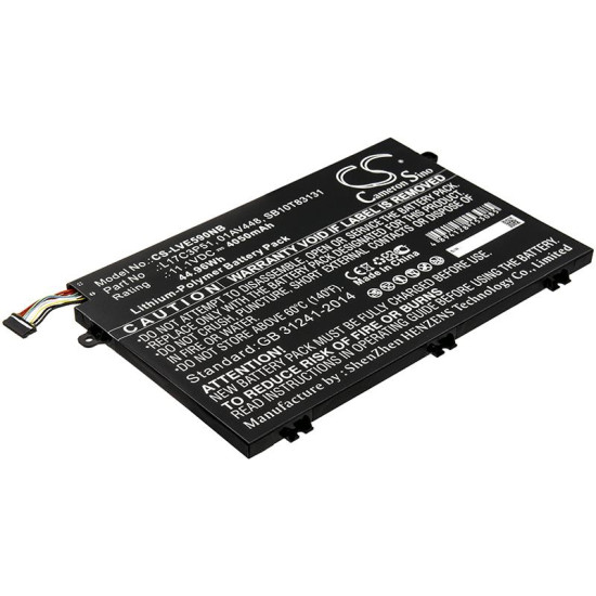 Laptop Battery for  LENOVO ThinkPad E14, ThinkPad E15, ThinkPad E480, ThinkPad E580 L17C3P51  LiPo 11.1V 4050 mAh CAMERON  SINO