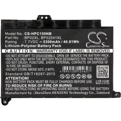 Батерия за лаптоп HP PAVILION 15-AU003TU, Pavilion 15-AU139TX HSTNN-LB7H TPN-Q172  LiPo 7.7V  5300 mAh CAMRON SINO