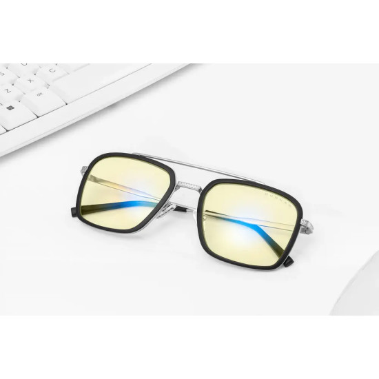 GUNNAR Baron Silver Computer Glasses - Clear