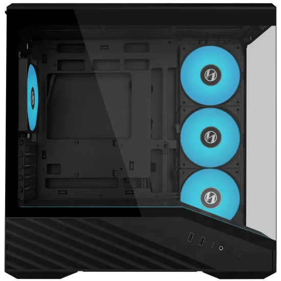 Кутия Lian Li Vector V100 MINI ARGB Mid-Tower, Tempered Glass - Black