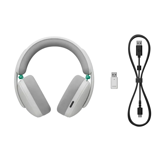 Gaming Earphone Logitech G335 Lightspeed Wireless, Microphone, White