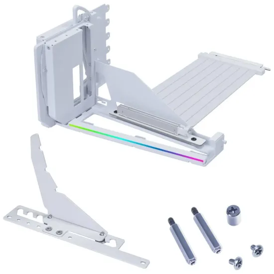 Lian Li Vertical GPU Mounting Kit VG4-5-V4 with PCIe 5.0 Riser Cable - White