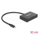 Delock Mini DisplayPort 1.2 Splitter 1 x mini DisplayPort in > 2 x HDMI out 4K